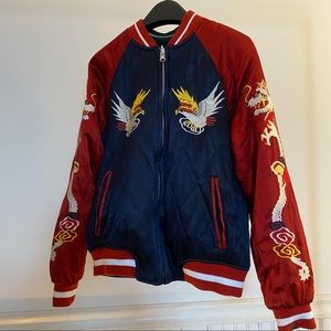 Topshop Reversible Bomber Jacket